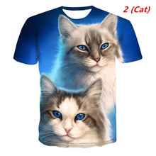 Load image into Gallery viewer, Funny 3D Cat Lady T-shirt Women&#39;s Short Sleeve Top Harajuku Tees Top Plus Size Animal T-shirt T Shirt Women Free Shipping