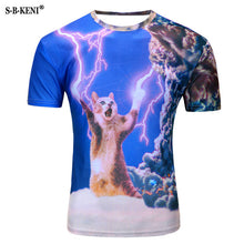 Load image into Gallery viewer, 2018 More New Galaxy space printed T shirt men summer creative men of new 3D Short sleeve tee t shirt female psychedelic clothes