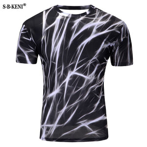 2018 More New Galaxy space printed T shirt men summer creative men of new 3D Short sleeve tee t shirt female psychedelic clothes