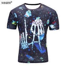 Load image into Gallery viewer, 2018 More New Galaxy space printed T shirt men summer creative men of new 3D Short sleeve tee t shirt female psychedelic clothes