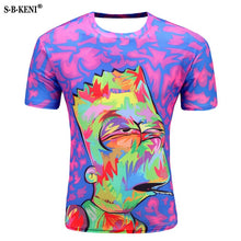 Load image into Gallery viewer, 2018 More New Galaxy space printed T shirt men summer creative men of new 3D Short sleeve tee t shirt female psychedelic clothes