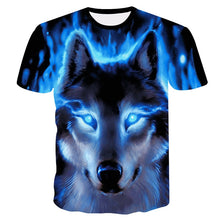 Load image into Gallery viewer, 2018 Newest Wolf 3D Print Animal Cool Funny T-Shirt Men Short Sleeve Summer Tops T Shirt Tshirt Male Fashion T-shirt male4XL