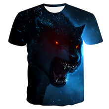 Load image into Gallery viewer, 2018 Newest Wolf 3D Print Animal Cool Funny T-Shirt Men Short Sleeve Summer Tops T Shirt Tshirt Male Fashion T-shirt male4XL