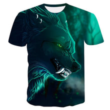 Load image into Gallery viewer, 2018 Newest Wolf 3D Print Animal Cool Funny T-Shirt Men Short Sleeve Summer Tops T Shirt Tshirt Male Fashion T-shirt male4XL