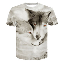 Load image into Gallery viewer, 2018 Newest Wolf 3D Print Animal Cool Funny T-Shirt Men Short Sleeve Summer Tops T Shirt Tshirt Male Fashion T-shirt male4XL