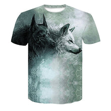 Load image into Gallery viewer, 2018 Newest Wolf 3D Print Animal Cool Funny T-Shirt Men Short Sleeve Summer Tops T Shirt Tshirt Male Fashion T-shirt male4XL