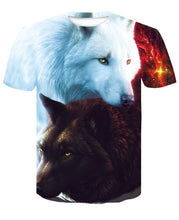 Load image into Gallery viewer, 2018 Newest Wolf 3D Print Animal Cool Funny T-Shirt Men Short Sleeve Summer Tops T Shirt Tshirt Male Fashion T-shirt male4XL