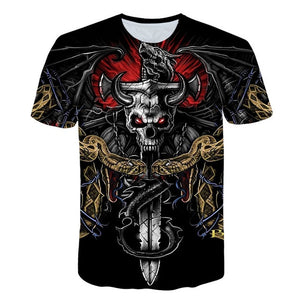 2019 new Big yards New Fashion Brand T-shirt Men/Women Summer 3d Tshirt Print angel T shirt Tops Tee