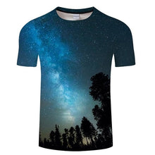 Load image into Gallery viewer, Blue Flaming tshirt Men Women t shirt 3d t-shirt Black Tee Casual Top Anime Camiseta Streatwear Short Sleeve Tshirt Asian size