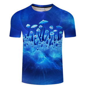 Blue Flaming tshirt Men Women t shirt 3d t-shirt Black Tee Casual Top Anime Camiseta Streatwear Short Sleeve Tshirt Asian size