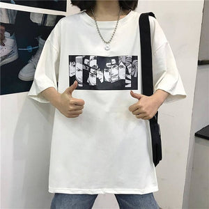 Cool Harajuku Naruto Tshirt Streetwear Men Summer Fashion Amine T-shirt Casual Cartoon Print male tops Funny Japan T Shirt Boys