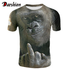 Load image into Gallery viewer, Milk Silk Men Animal t shirt Orangutan/monkey 3D Print tshirt Men Funny tees tops Short Sleeve O-neck 3D Print Summer Clothes