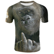 Load image into Gallery viewer, Milk Silk Men Animal t shirt Orangutan/monkey 3D Print tshirt Men Funny tees tops Short Sleeve O-neck 3D Print Summer Clothes