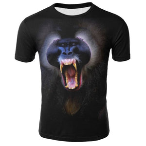 Milk Silk Men Animal t shirt Orangutan/monkey 3D Print tshirt Men Funny tees tops Short Sleeve O-neck 3D Print Summer Clothes