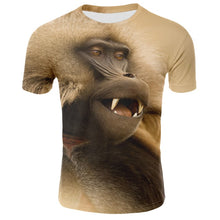Load image into Gallery viewer, Milk Silk Men Animal t shirt Orangutan/monkey 3D Print tshirt Men Funny tees tops Short Sleeve O-neck 3D Print Summer Clothes