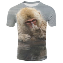 Load image into Gallery viewer, Milk Silk Men Animal t shirt Orangutan/monkey 3D Print tshirt Men Funny tees tops Short Sleeve O-neck 3D Print Summer Clothes