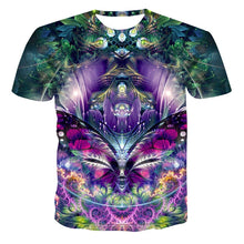 Load image into Gallery viewer, 2019 New Summer Style Mens T-Shirt Colorful Galaxy Space Psychedelic Floral 3D Print Women/Men T Shirt Hip Hop Casual Tees Tops