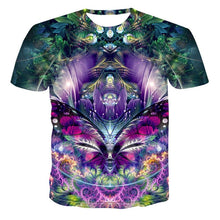 Load image into Gallery viewer, 2019 New Summer Style Mens T-Shirt Colorful Galaxy Space Psychedelic Floral 3D Print Women/Men T Shirt Hip Hop Casual Tees Tops