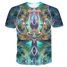 Load image into Gallery viewer, 2019 New Summer Style Mens T-Shirt Colorful Galaxy Space Psychedelic Floral 3D Print Women/Men T Shirt Hip Hop Casual Tees Tops