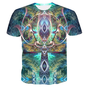 2019 New Summer Style Mens T-Shirt Colorful Galaxy Space Psychedelic Floral 3D Print Women/Men T Shirt Hip Hop Casual Tees Tops
