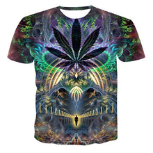 Load image into Gallery viewer, 2019 New Summer Style Mens T-Shirt Colorful Galaxy Space Psychedelic Floral 3D Print Women/Men T Shirt Hip Hop Casual Tees Tops