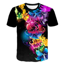 Load image into Gallery viewer, 2019 New Spring Beautiful Flowers Print Casual T-shirt Men/Women Summer Tees Quick Dry 3D Print Tshirts Tops Fashion Tops