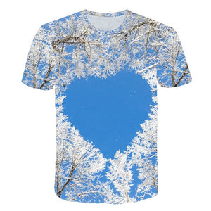 2019 New Spring Beautiful Flowers Print Casual T-shirt Men/Women Summer Tees Quick Dry 3D Print Tshirts Tops Fashion Tops