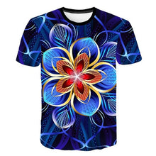 Load image into Gallery viewer, 2019 New Spring Beautiful Flowers Print Casual T-shirt Men/Women Summer Tees Quick Dry 3D Print Tshirts Tops Fashion Tops