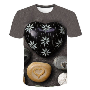 2019 New Spring Beautiful Flowers Print Casual T-shirt Men/Women Summer Tees Quick Dry 3D Print Tshirts Tops Fashion Tops
