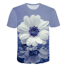 Load image into Gallery viewer, 2019 New Spring Beautiful Flowers Print Casual T-shirt Men/Women Summer Tees Quick Dry 3D Print Tshirts Tops Fashion Tops