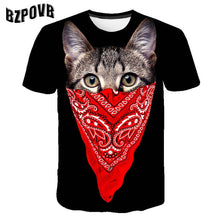 Load image into Gallery viewer, 2019 New Cool T-shirt Men/Women 3d Tshirt Print two cat Short Sleeve Summer Tops Tees funny T shirt Male XXS-6XL