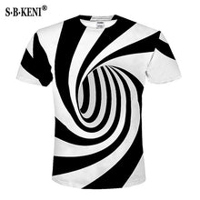 Load image into Gallery viewer, 2019 Fashion Summer 3D Print Short sleeved t-shirts Men T shirt Vertigo Hypnotic colorful Printing 3D T-shirt Free Shipping