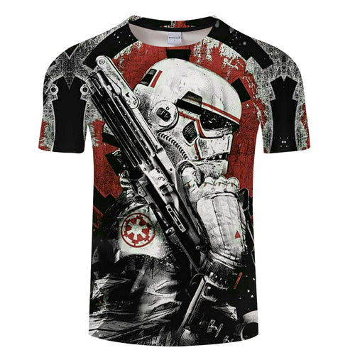 t shirtNew high quality men's t-shirts Star Wars cartoon costumes movie t-shirts harajuku adult darth vader funny men's t-shirts