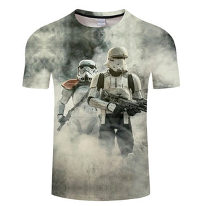 t shirtNew high quality men's t-shirts Star Wars cartoon costumes movie t-shirts harajuku adult darth vader funny men's t-shirts