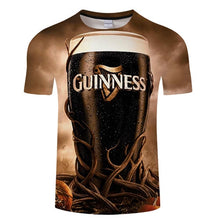 Load image into Gallery viewer, 2019 new 3D t shirt men&#39;s beer/burger/poker hip hop O collar short-sleeved men&#39;s/women&#39;s t-shirts Tshirt tops Streatwear Camiset